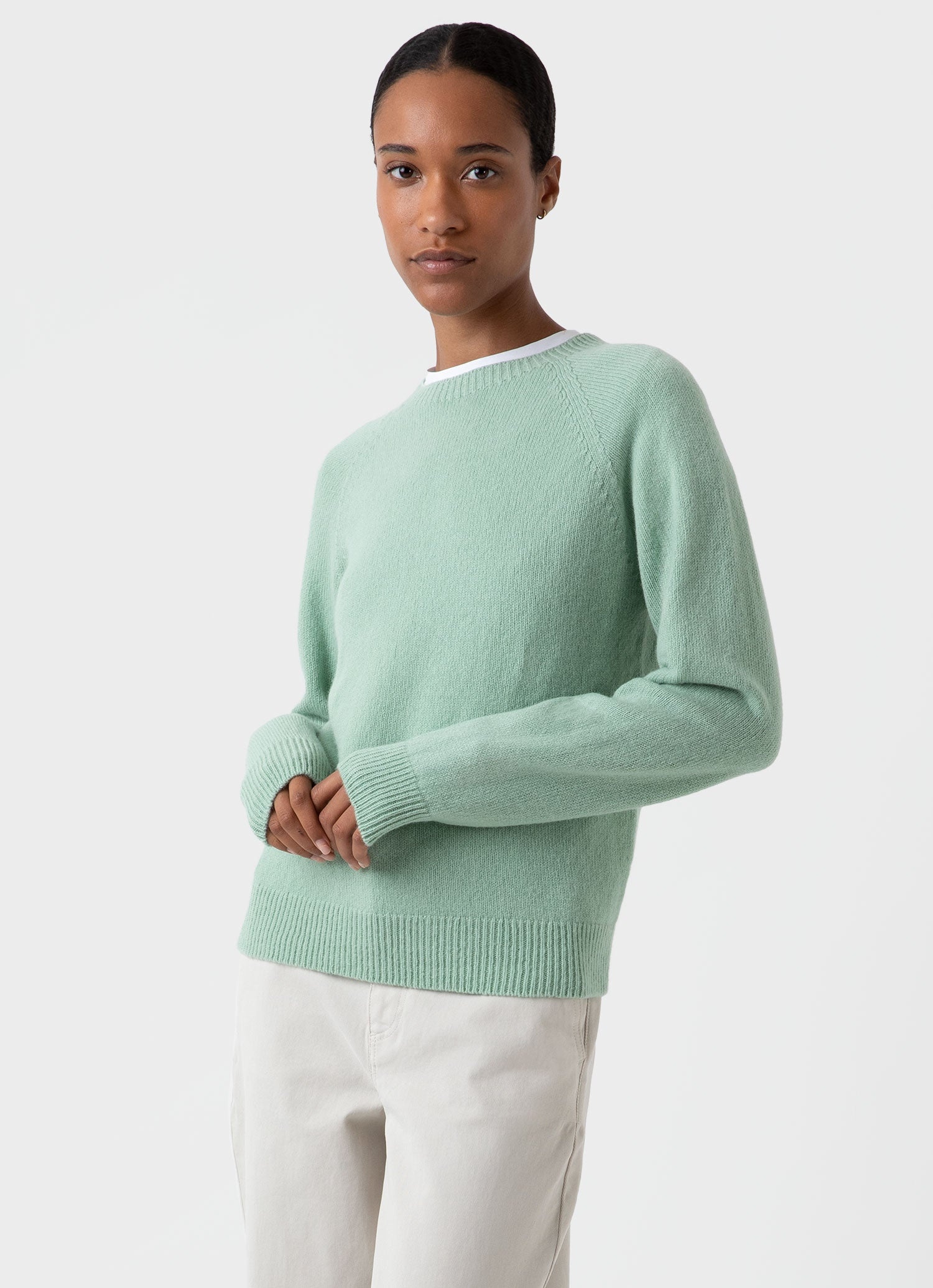 Lambswool Crew Neck Jumper - 2