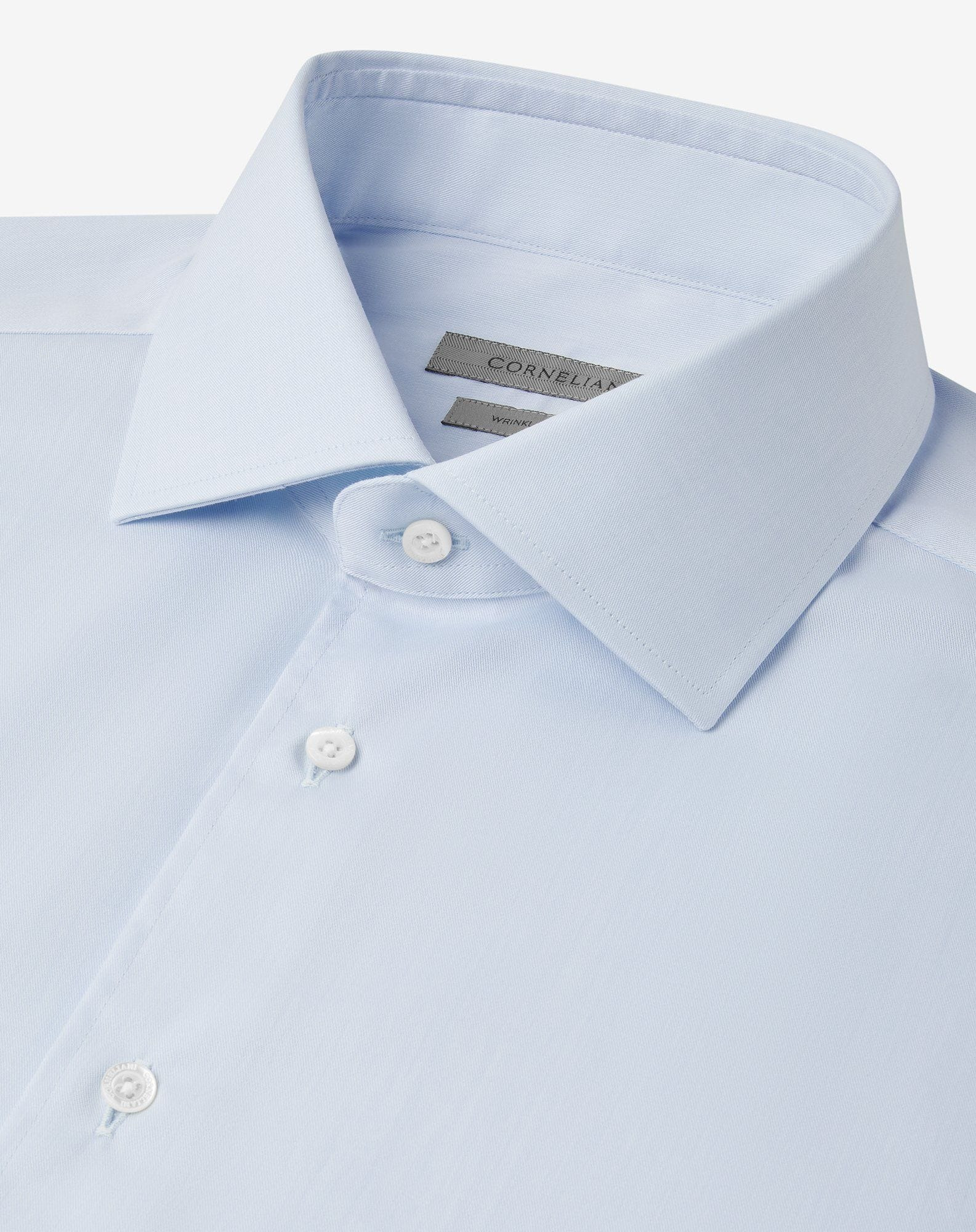 Light Blue cotton twill shirt - 4