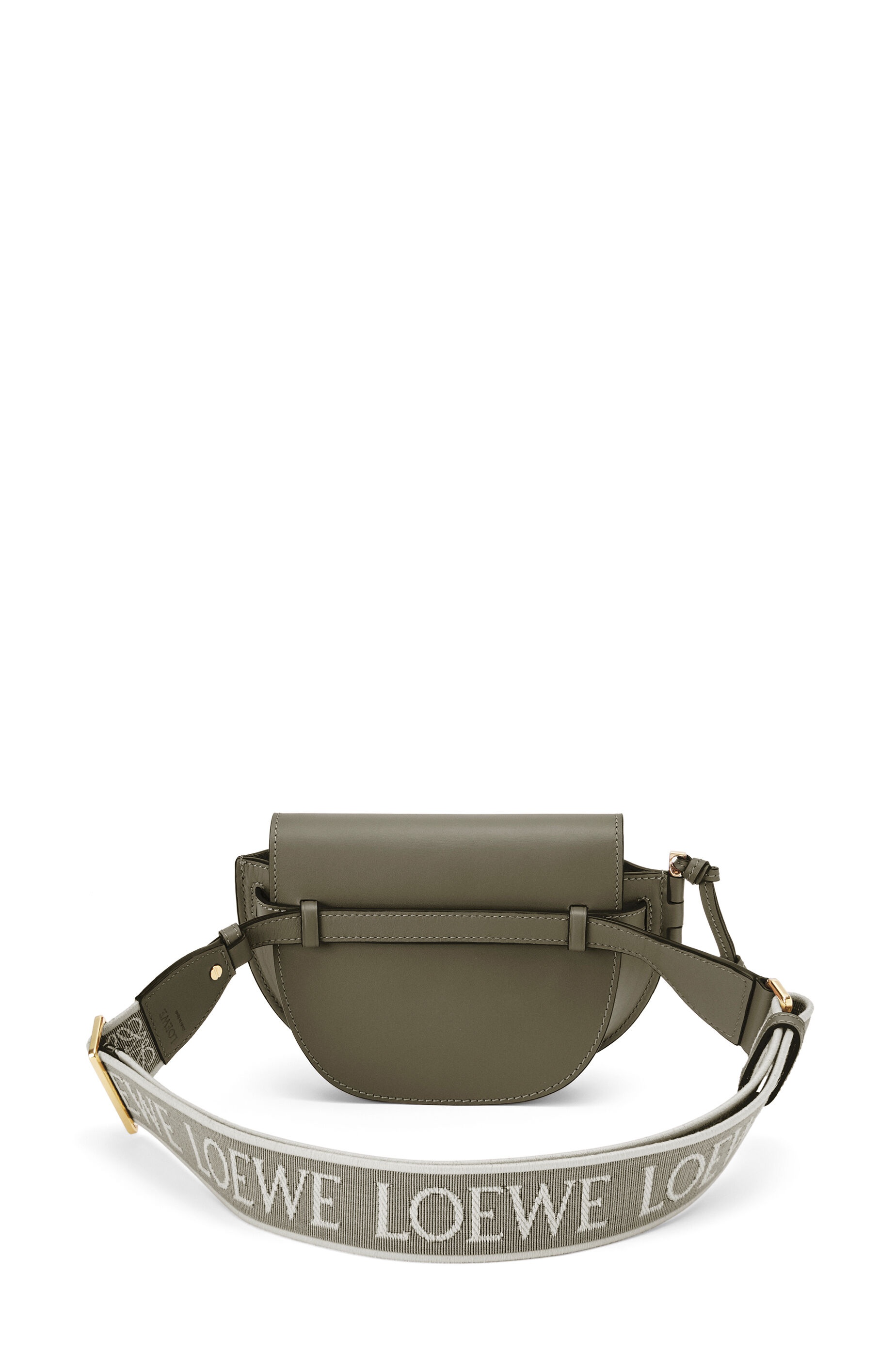 Mini Gate Dual bag in soft calfskin and jacquard - 3