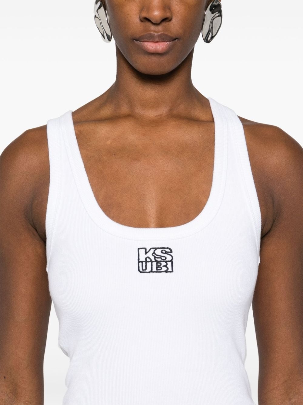 Stacked Origin ribbed tank top - 5