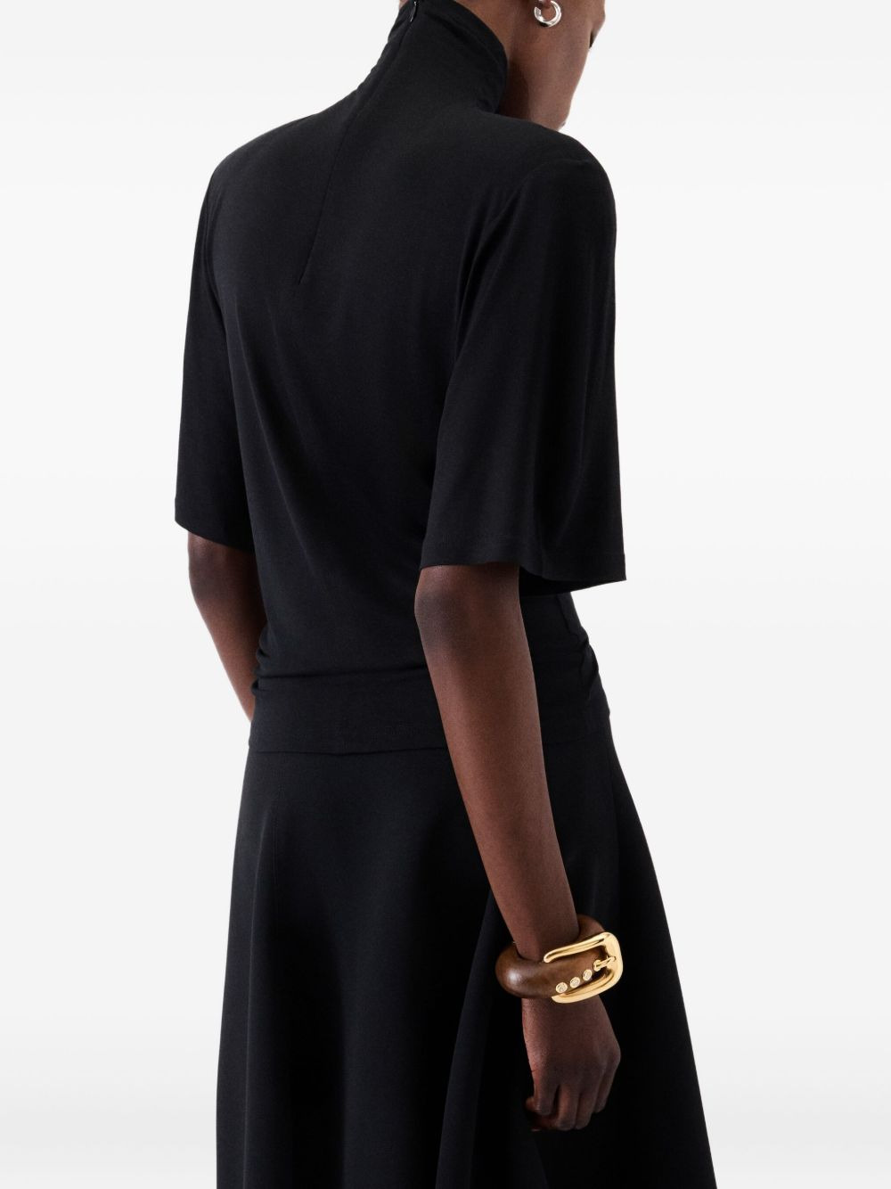 turtleneck short-sleeve top - 4