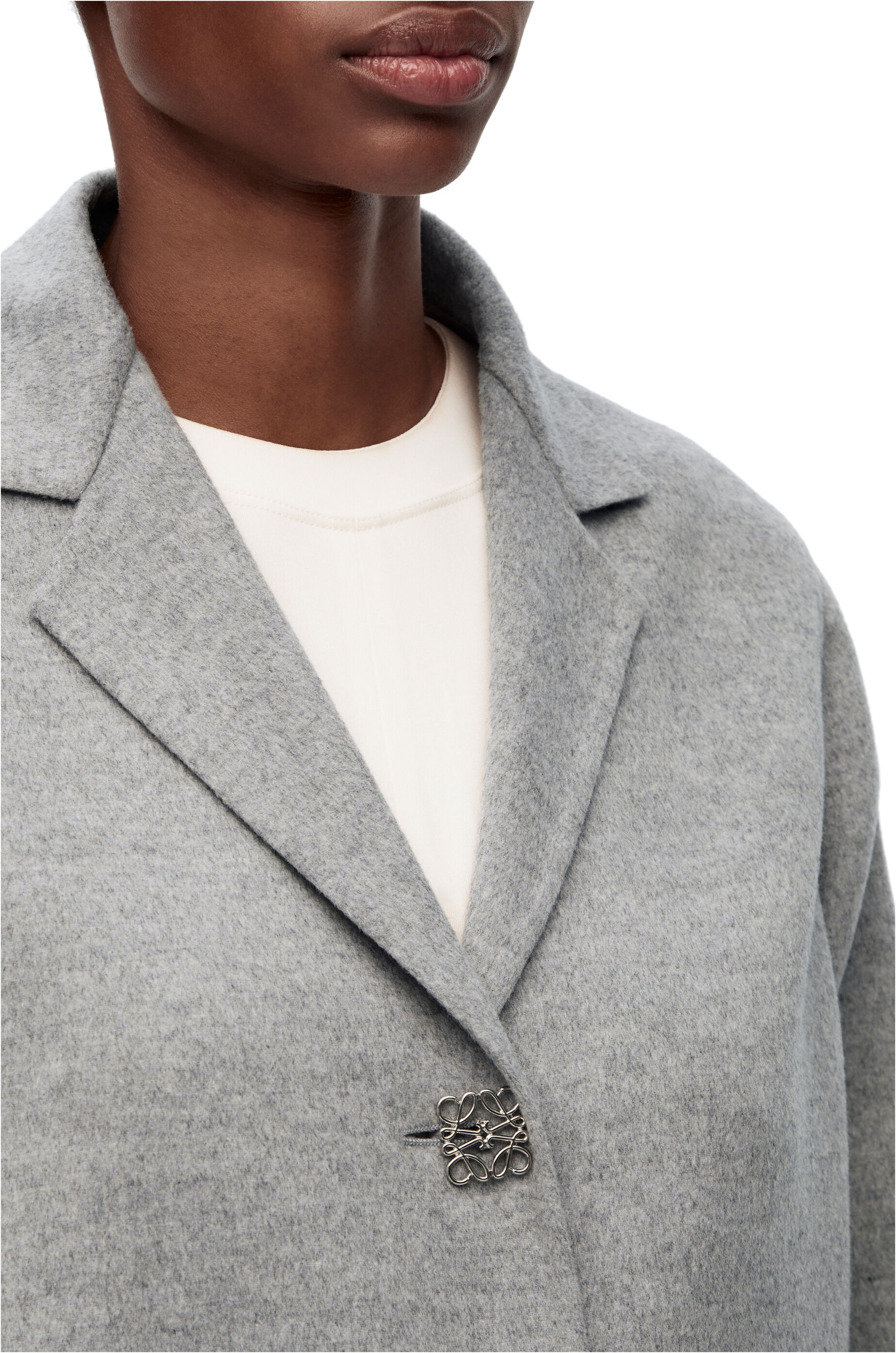 Anagram coat in wool and cashmere - 4