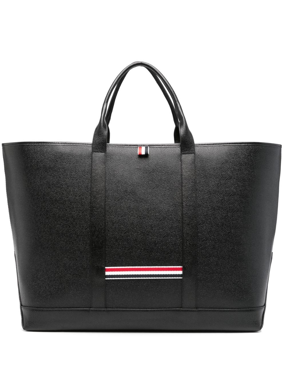 4-Bar leather tote bag - 1