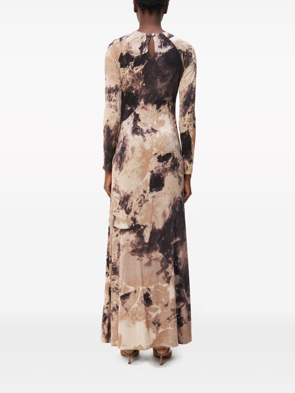 Etta abstract-print long dress - 4