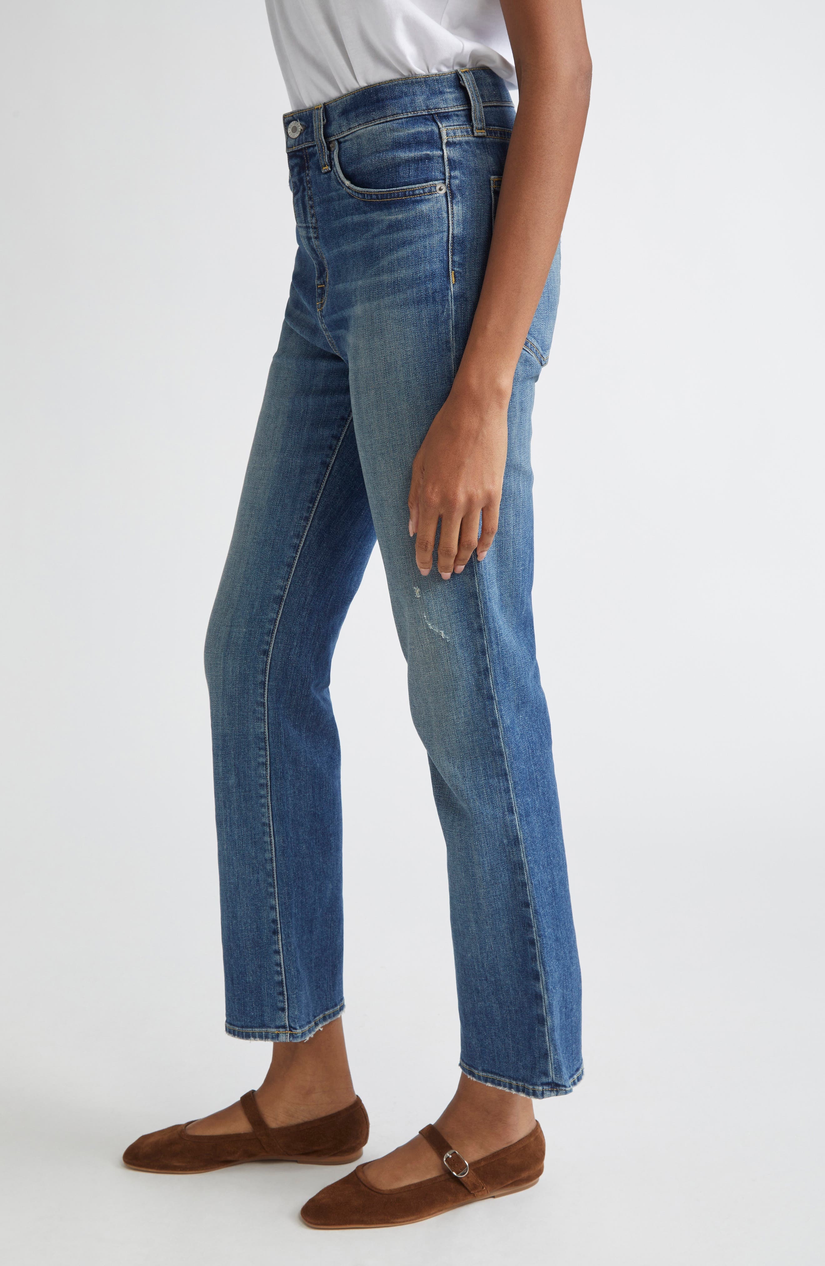 Distressed Bootcut Jeans - 3