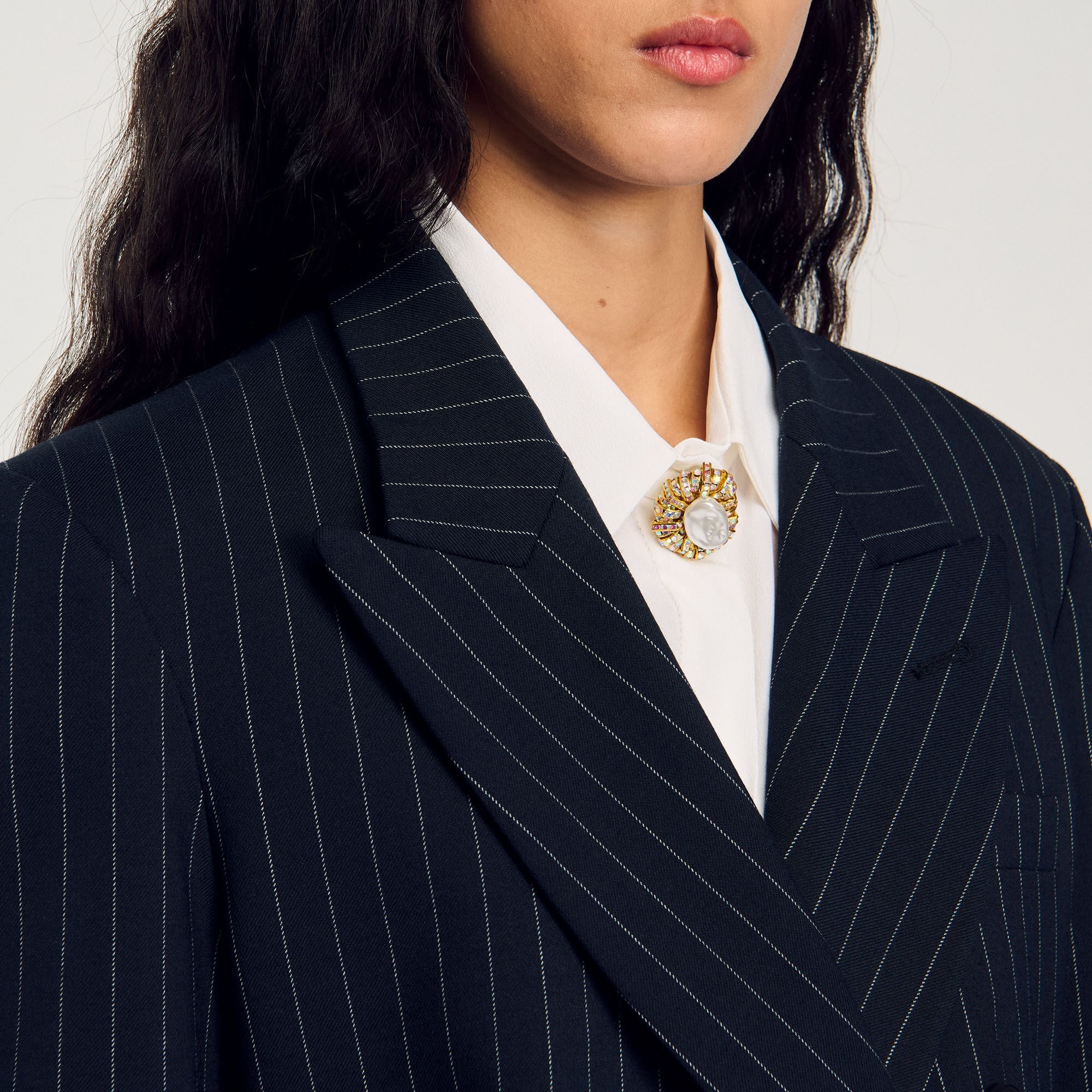 STRIPED SUIT JACKET - 4