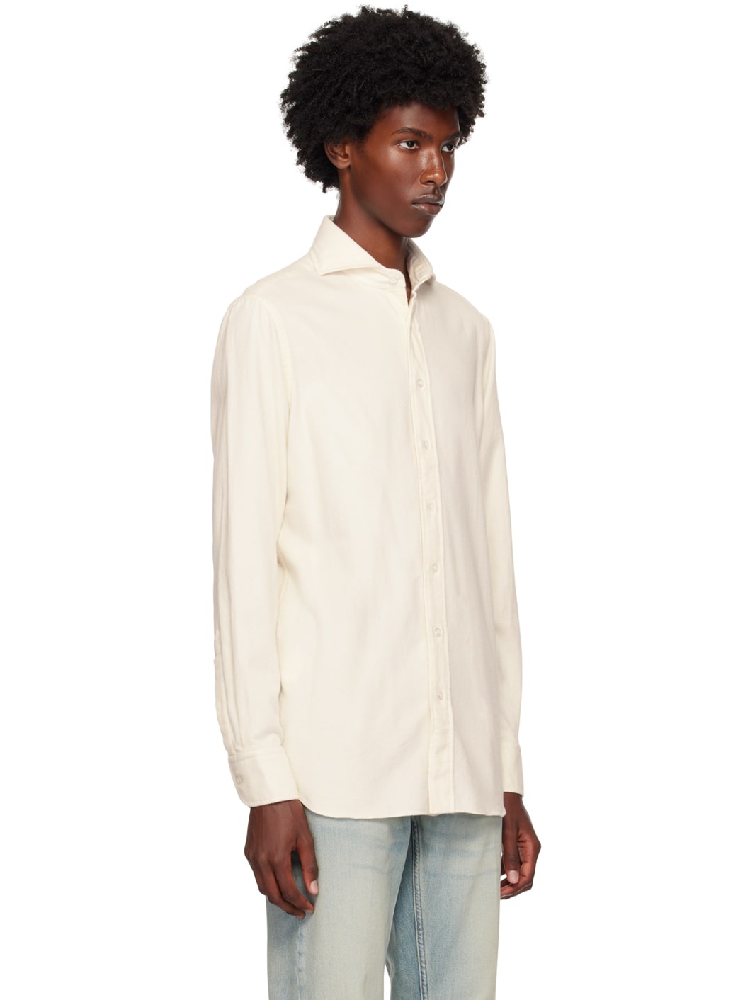 Off-White Washed Shirt - 2
