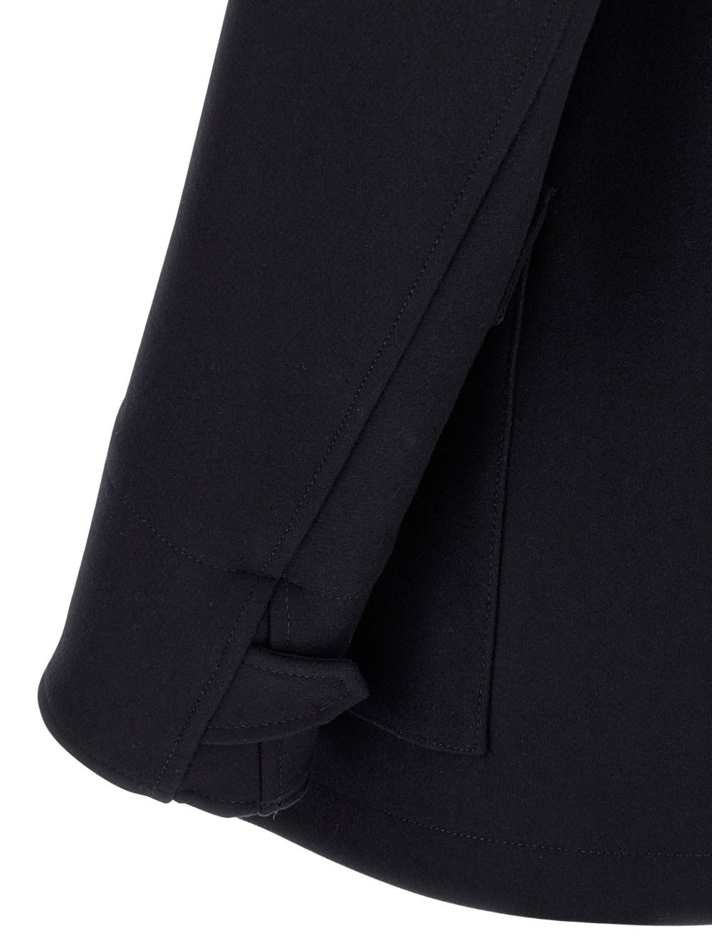 double-breasted wool coat - 4
