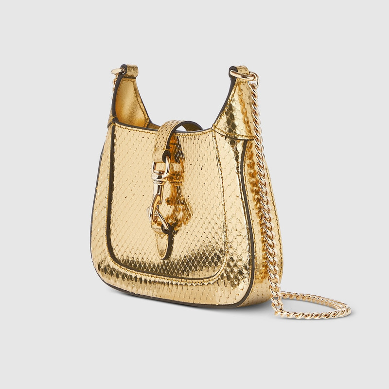 GUCCI Gucci Jackie Notte mini python bag outlook
