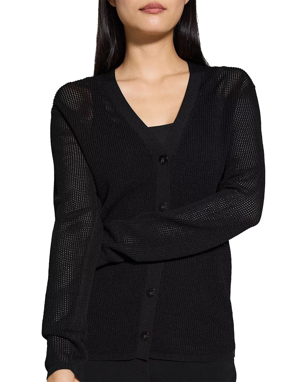 V Neck Cardigan Sweater - 4