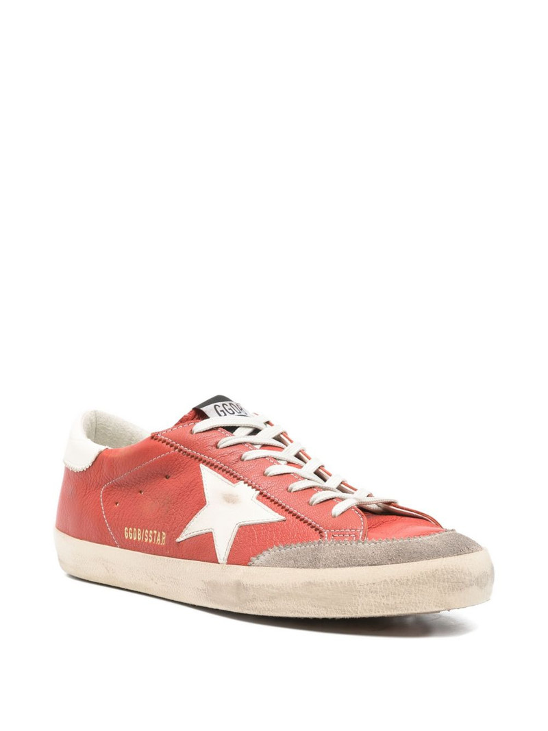 Golden Goose star-patch lace-up sneakers outlook