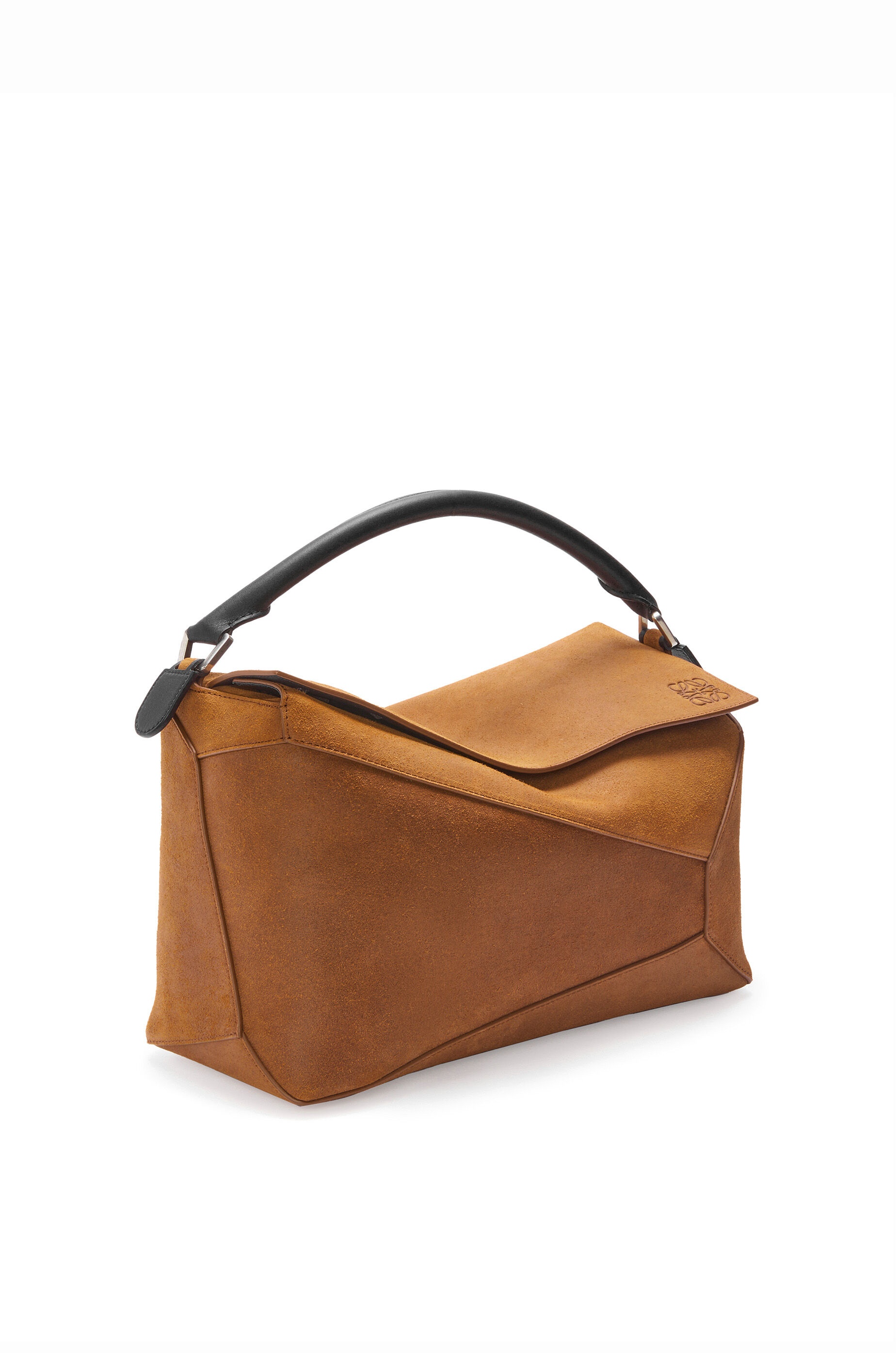 Large Puzzle bag in pressed suede - 2