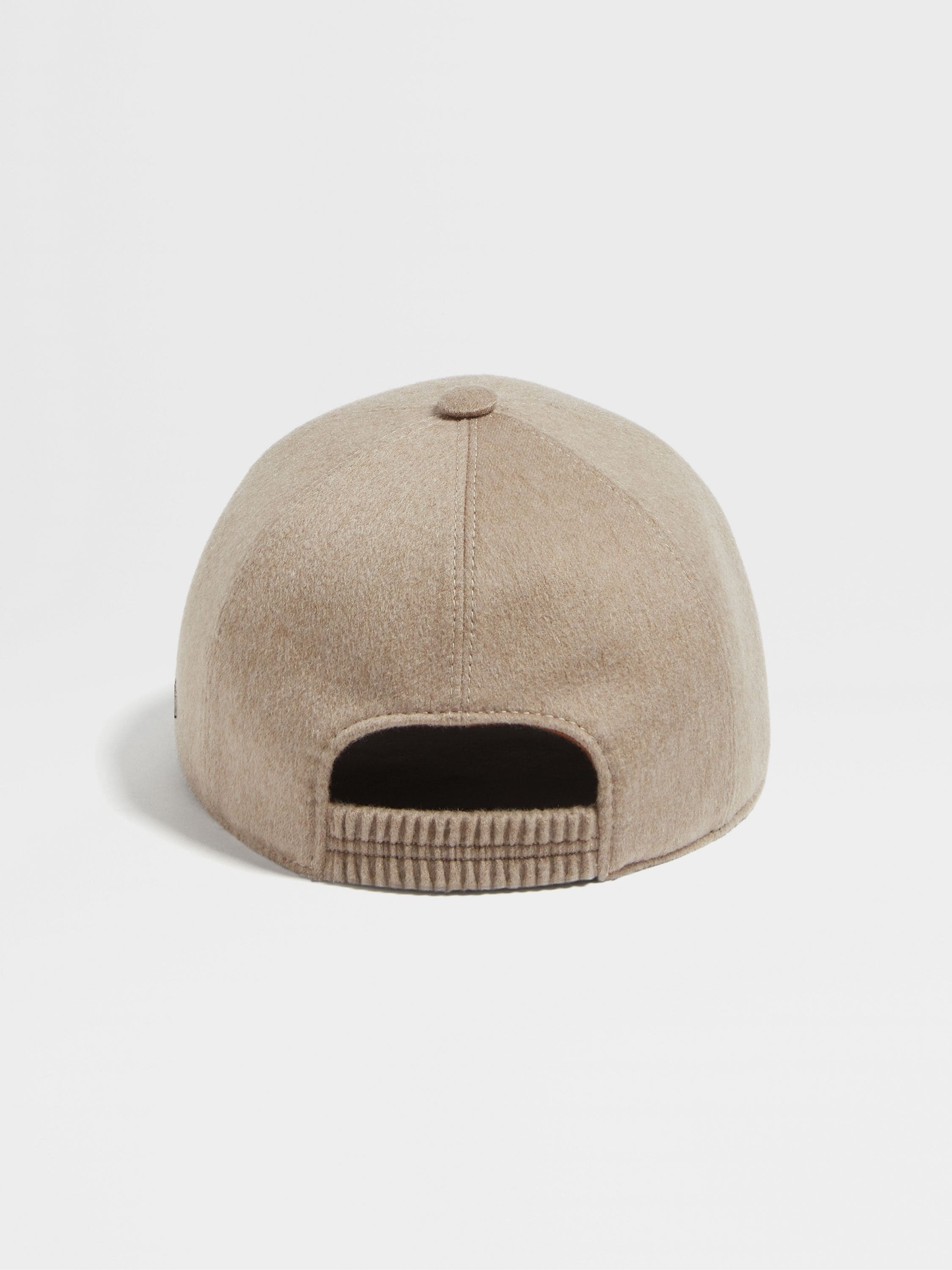 BEIGE OASI CASHMERE BASEBALL CAP - 3