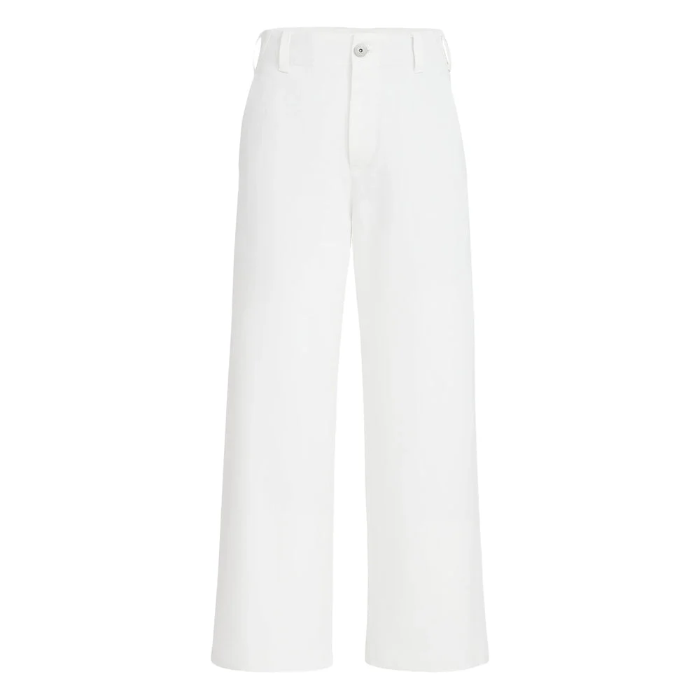 Brunello Cucinelli White Trousers - Straight Trousers Women - 1