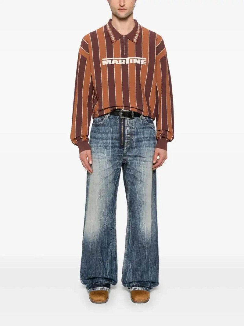 Martine Rose striped polo shirt outlook