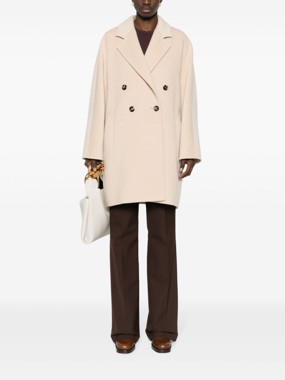 Max Mara wool-blend double-breasted coat outlook