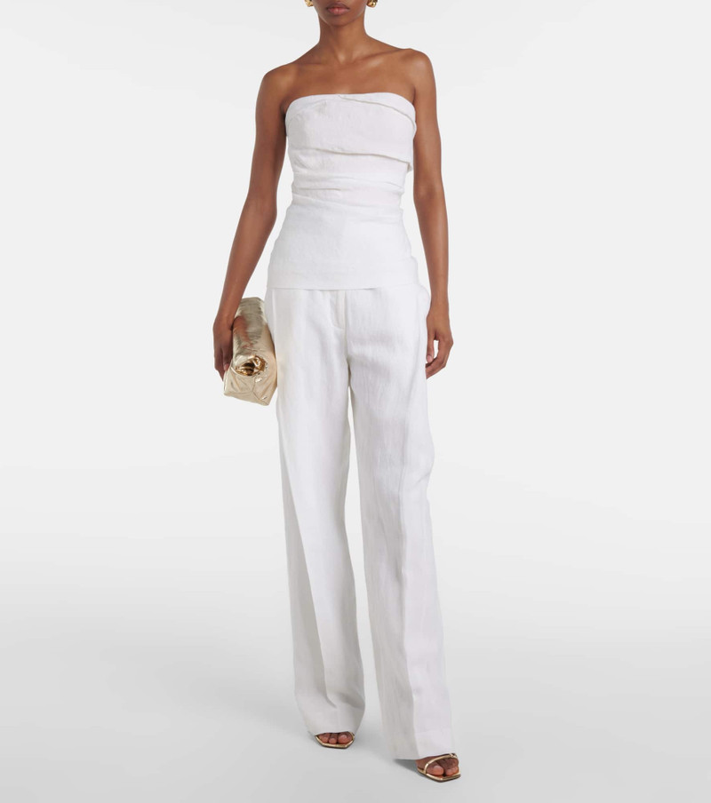 TOVE Gabrielle linen wide-leg pants outlook