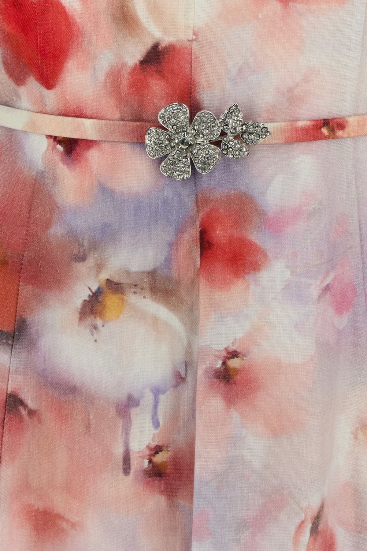 Printed linen Crush dress - 3