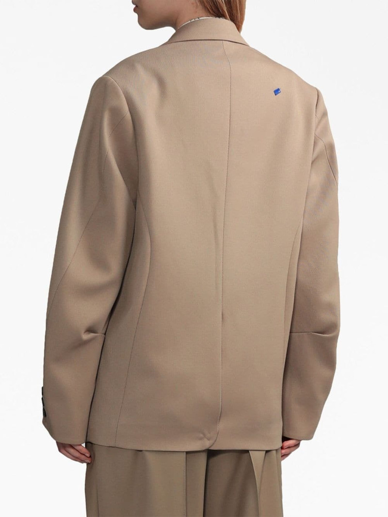 long-sleeved wool blazer 4