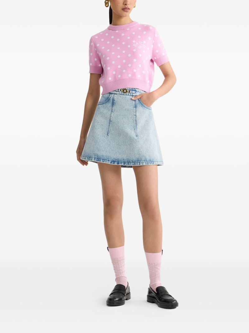 PATOU polka-dot knitted T-shirt outlook