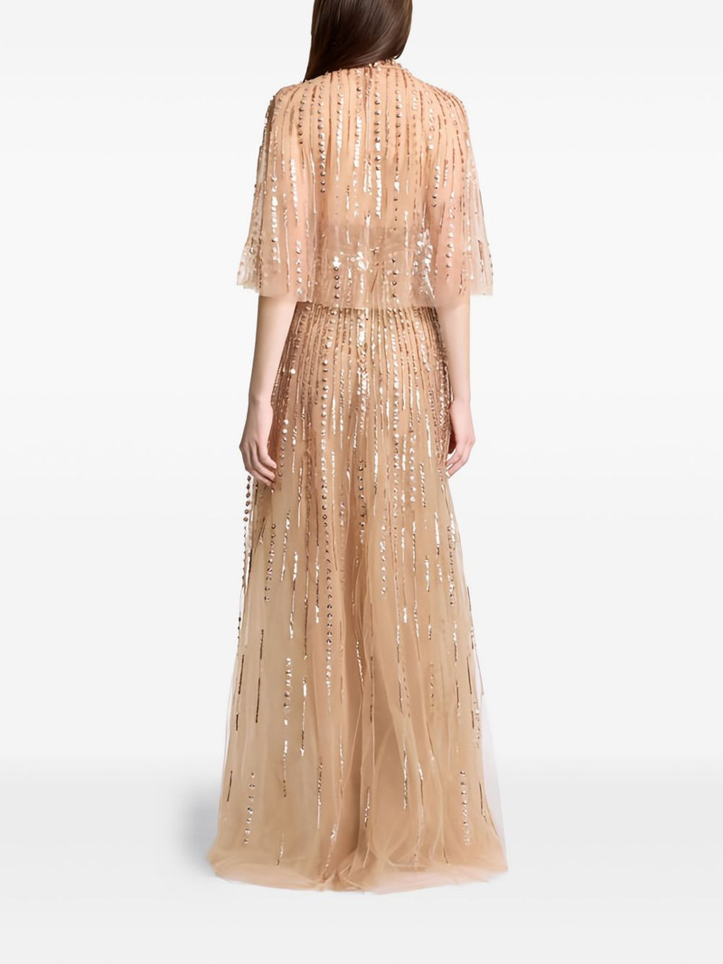 ELIE SAAB beaded embroidered cape outlook