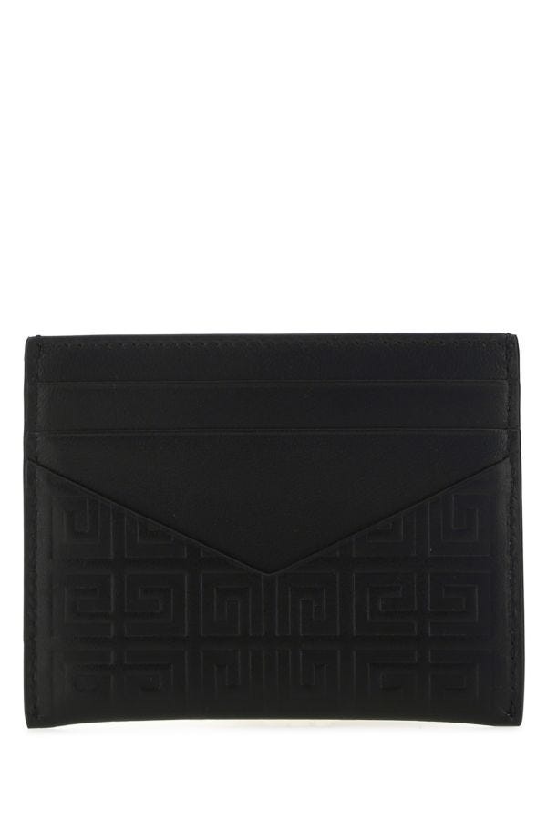 GIVENCHY Black Leather Card Holder - 3