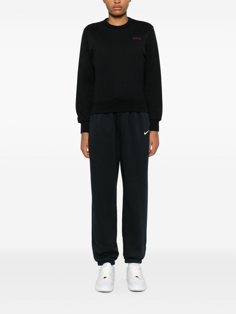 A.P.C. flocked-logo sweatshirt outlook