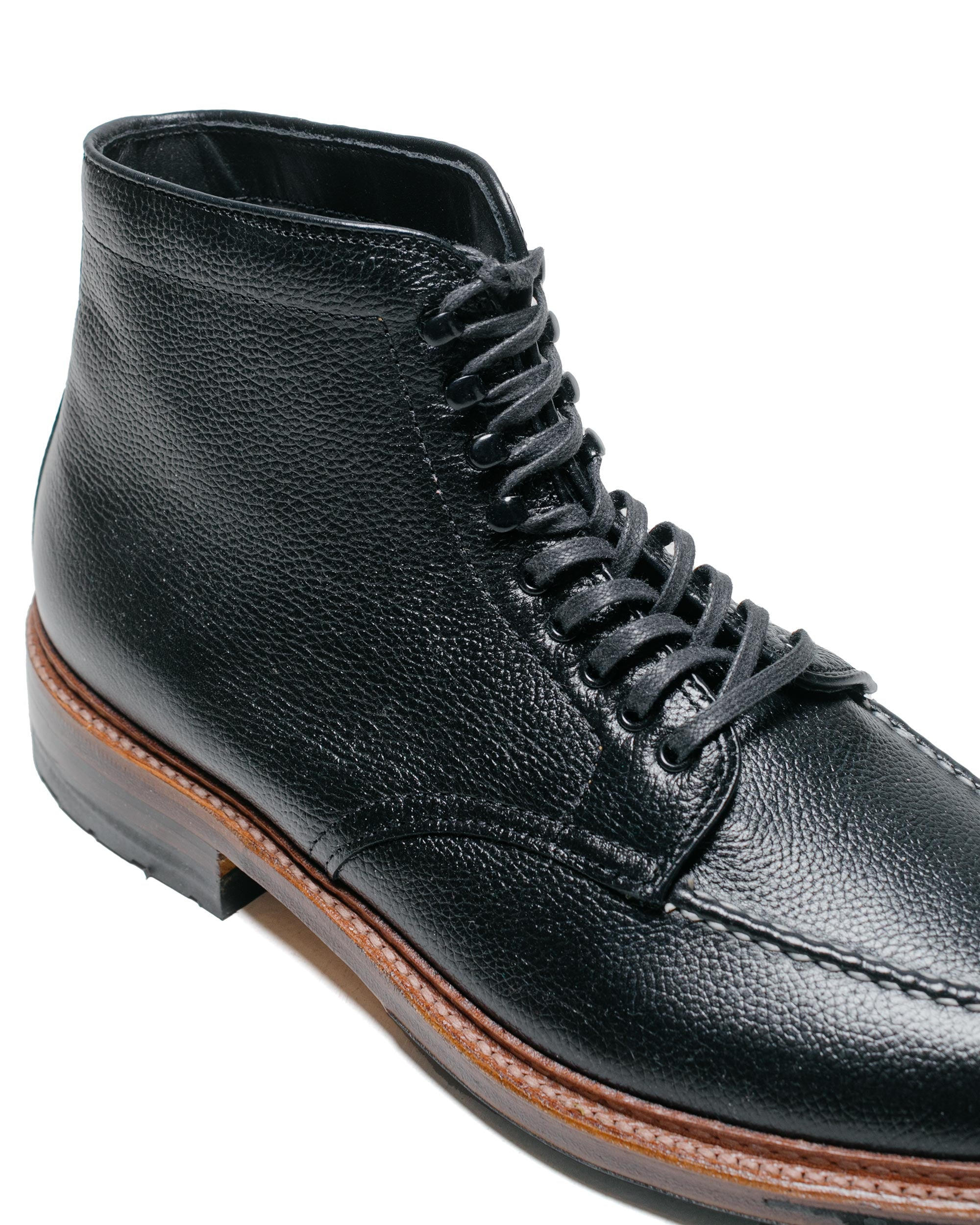 Tanker Boot Black Regina Grain With Commando Sole G7901HC - 3