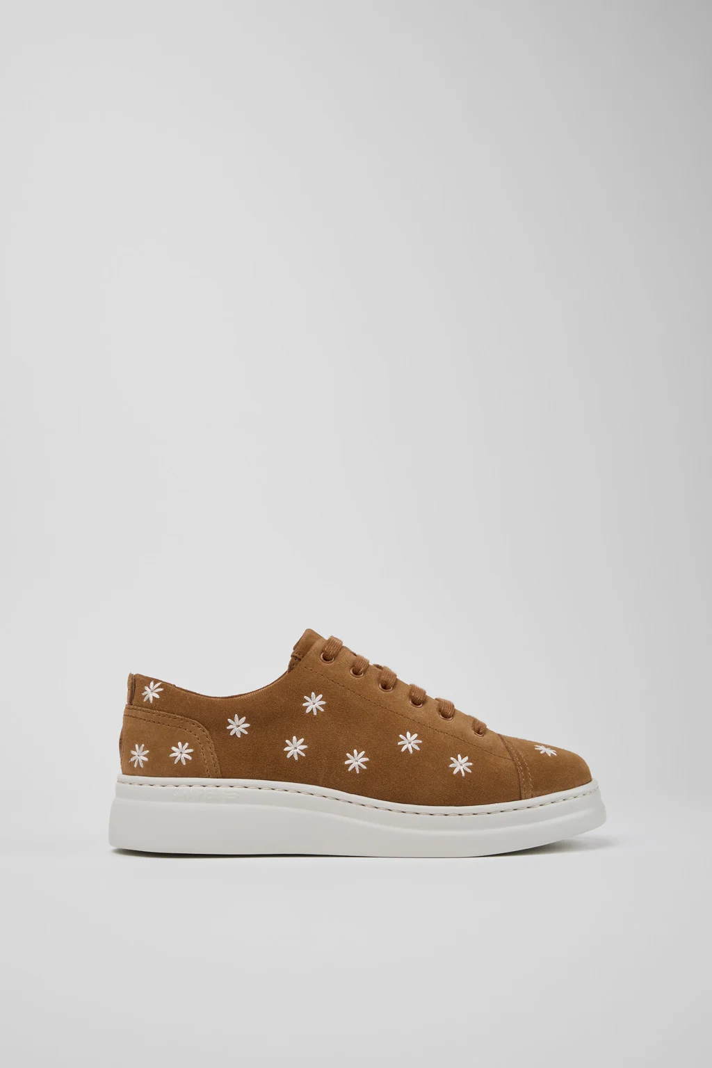 Runner Up Brown Suede Leather Sneakers for Women. - 1