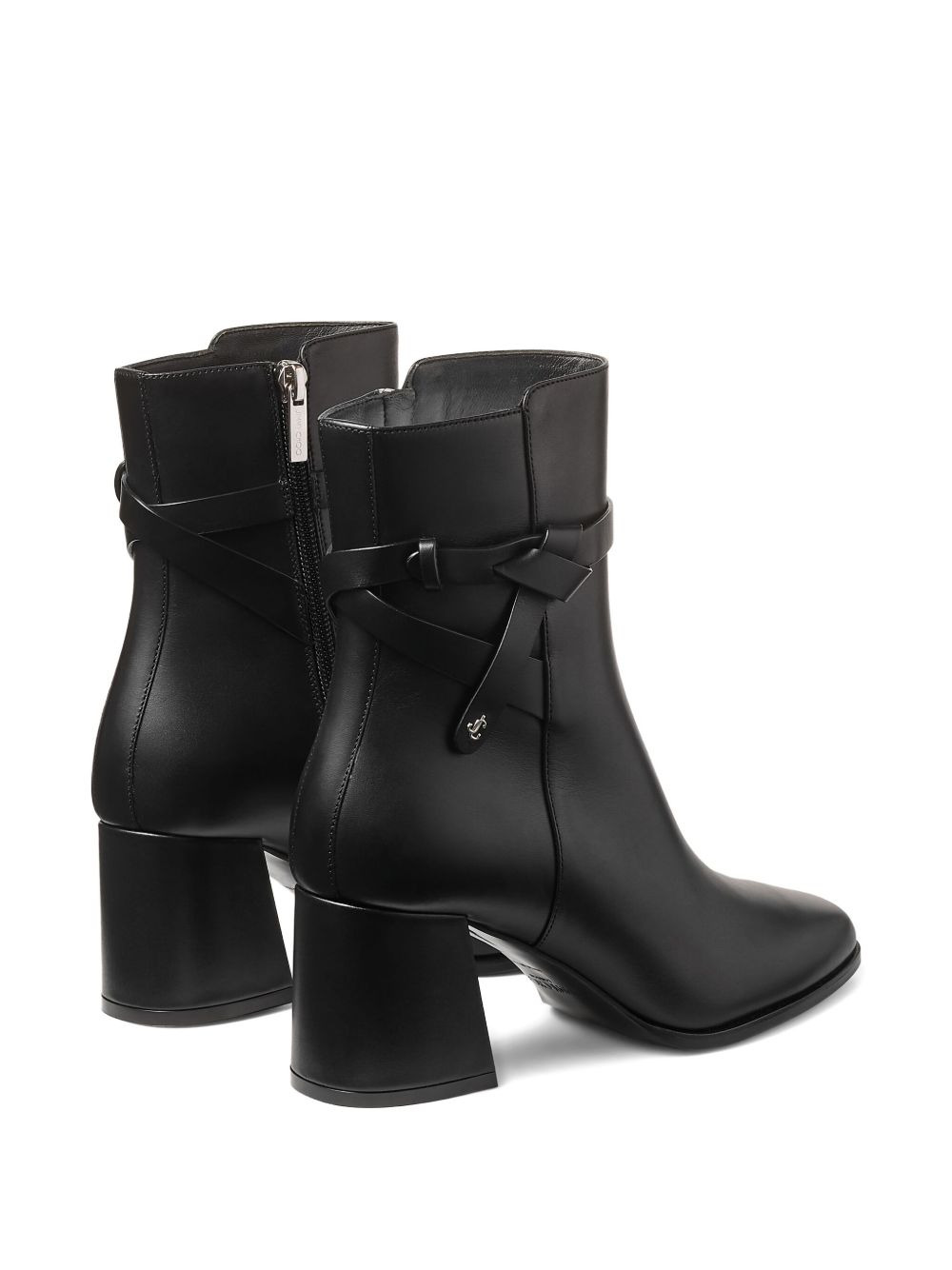 70mm braided-strap block-heel boots - 3