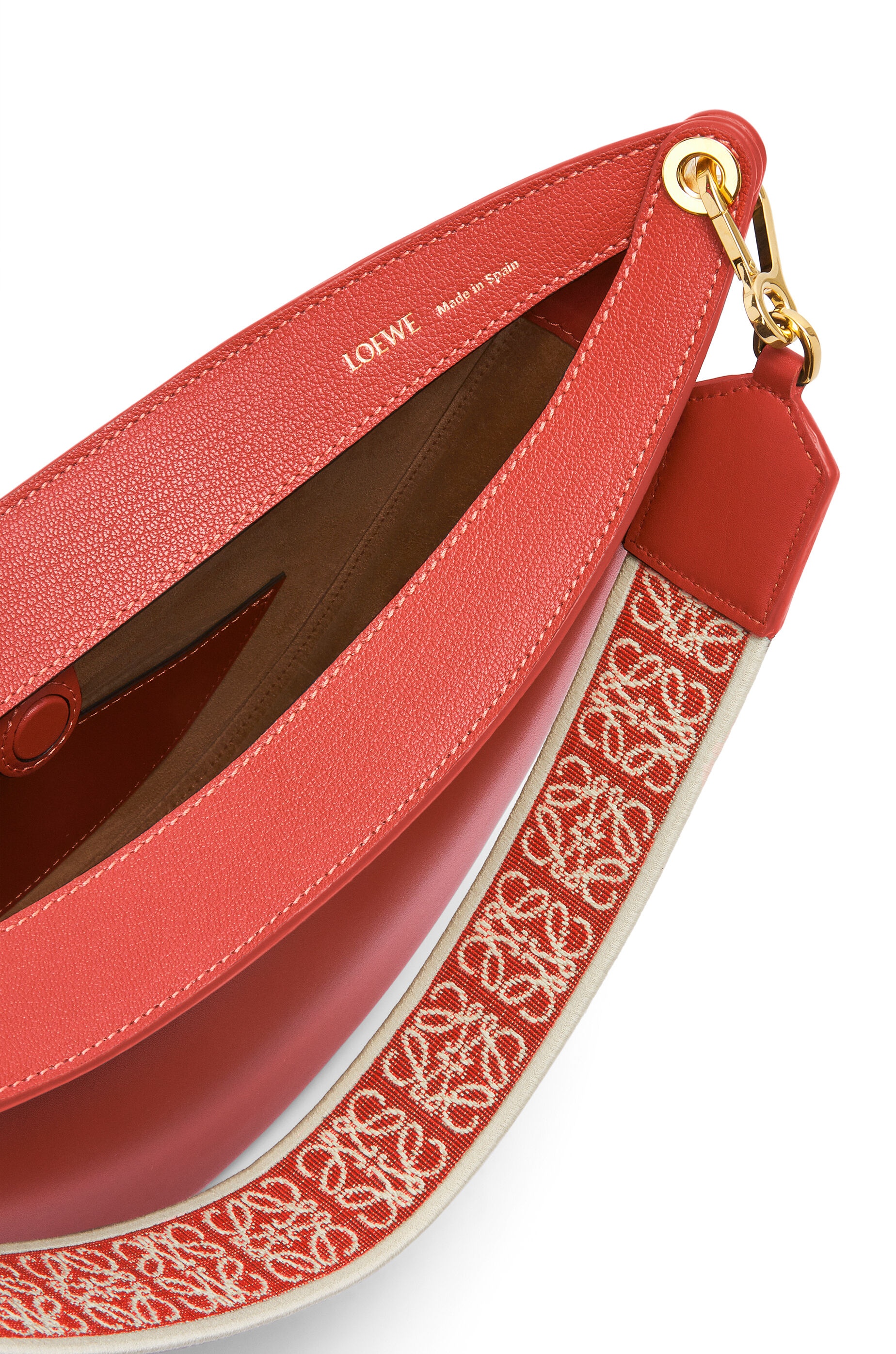 LOEWE Luna bag in satin calfskin and jacquard - 6