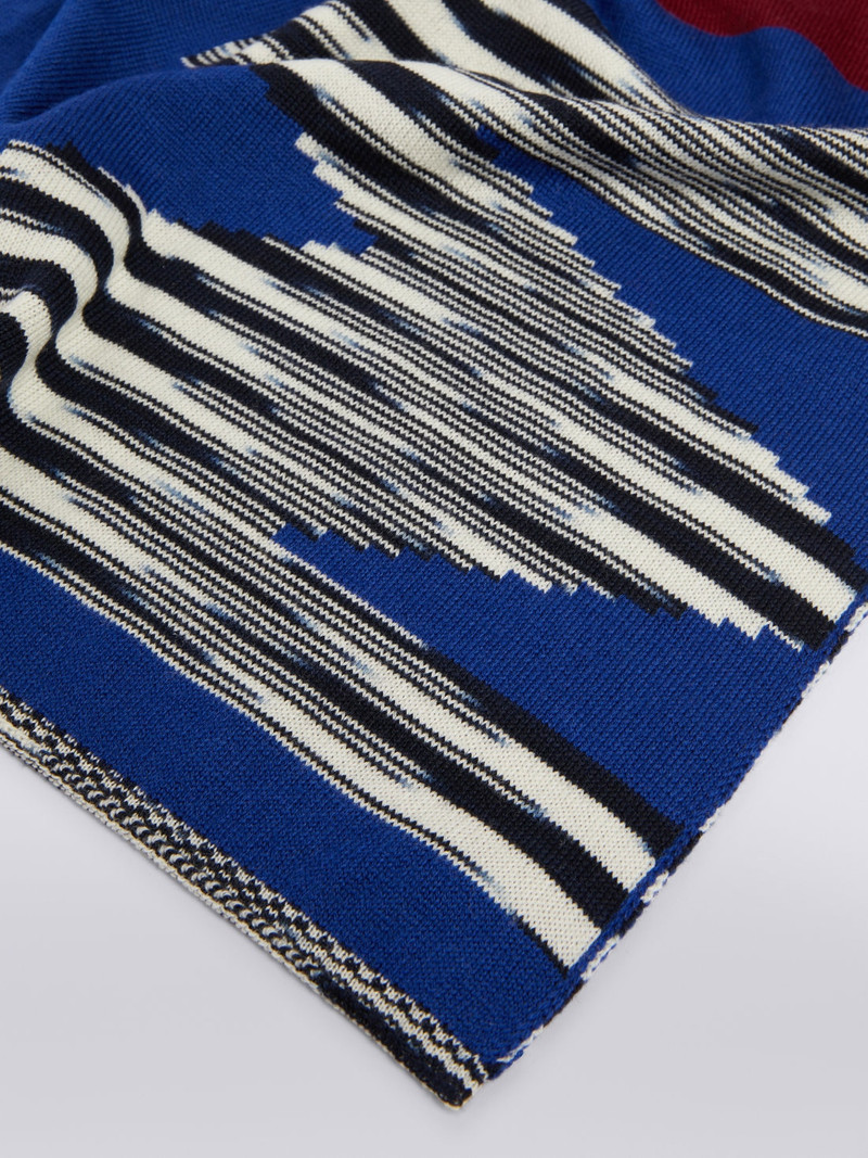 Missoni Wool scarf with logo lettering outlook