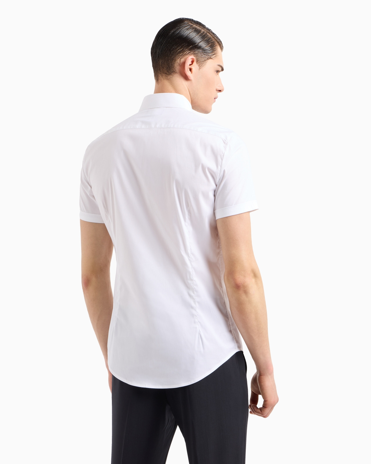 Short-sleeved, stretch nylon-blend shirt - 3