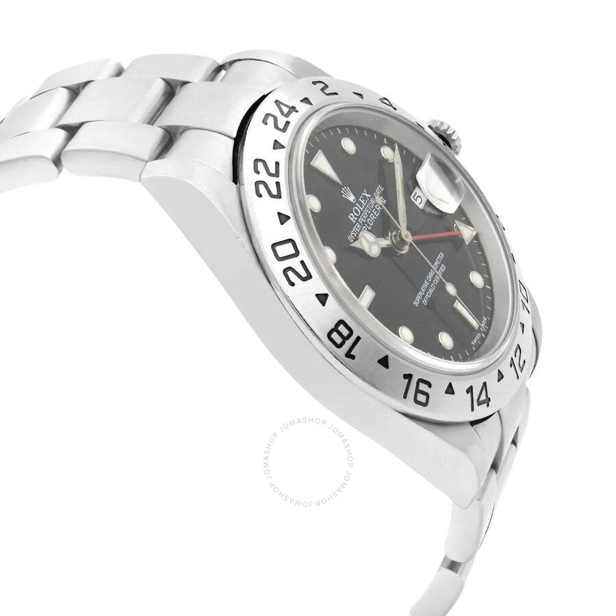 Pre-owned Rolex Explorer II GMT Automatic Chronometer Black Dial Men's Watch 16570T BKSO - 4