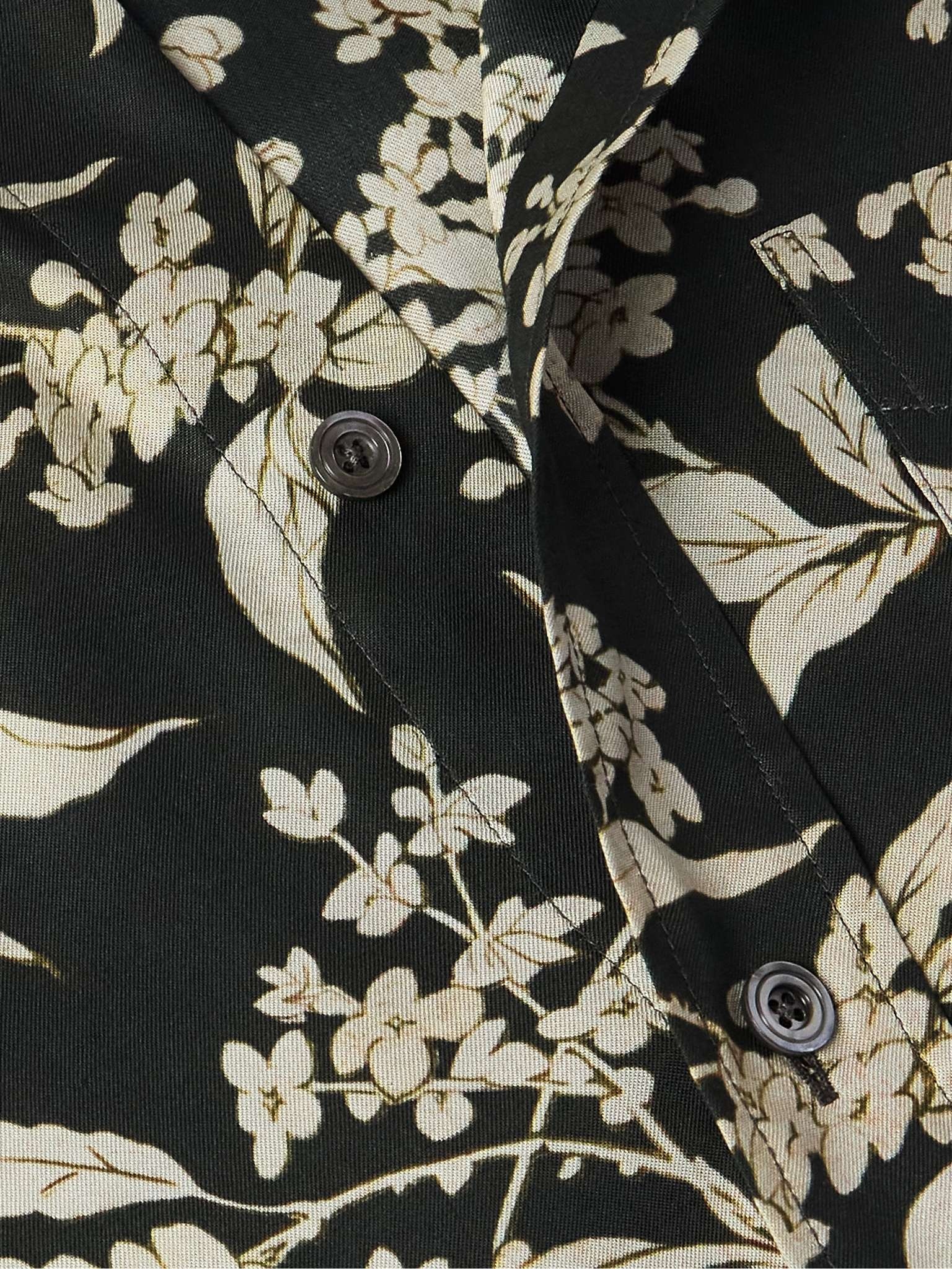 Keith Button-Down Collar Floral-Print Lyocell-Twill Shirt - 5