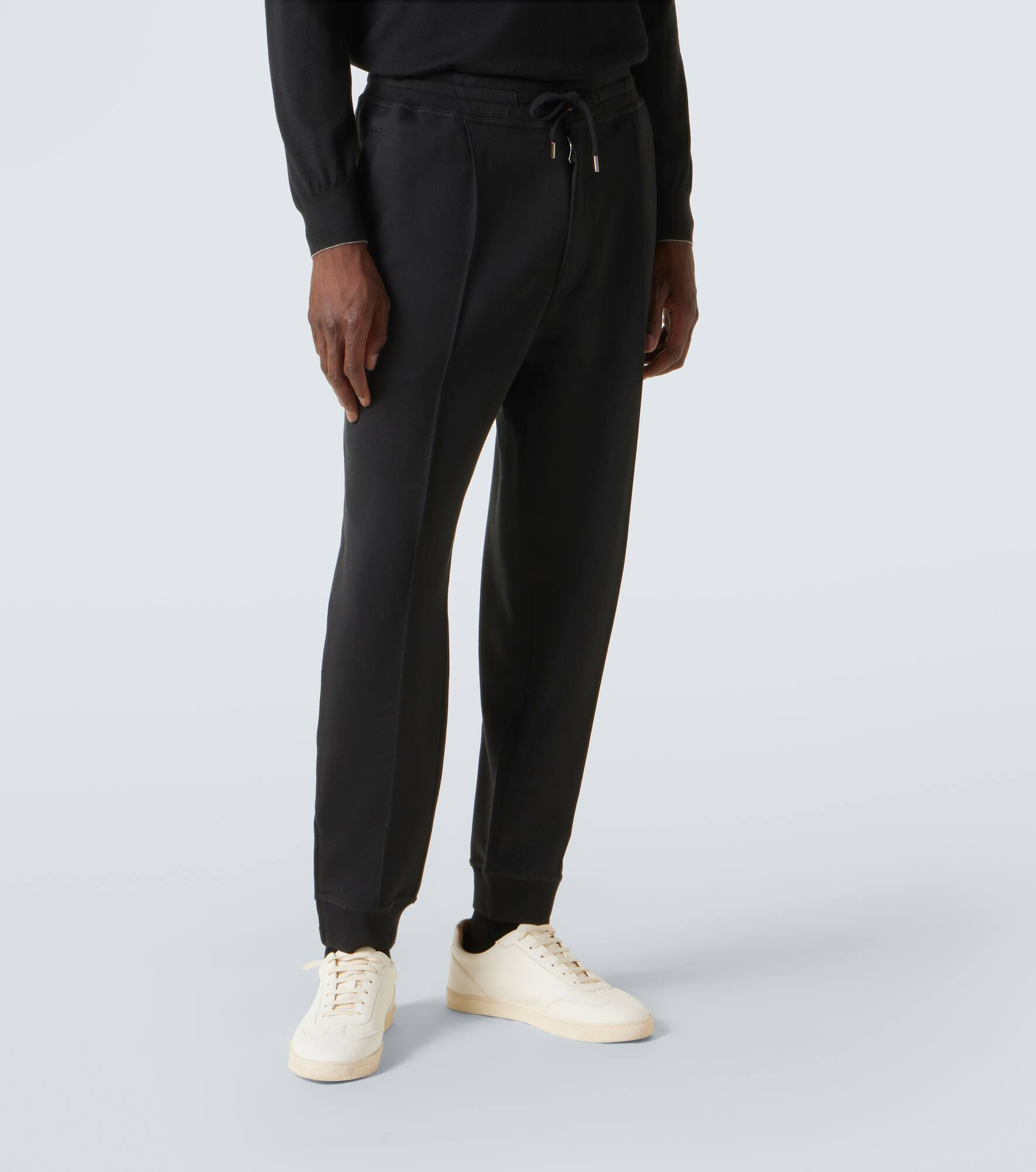 Cotton-blend sweatpants - 3