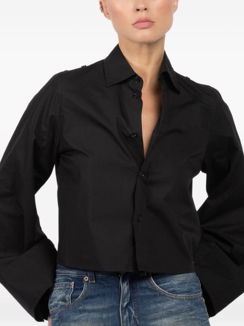 bell-sleeve cropped shirt 4