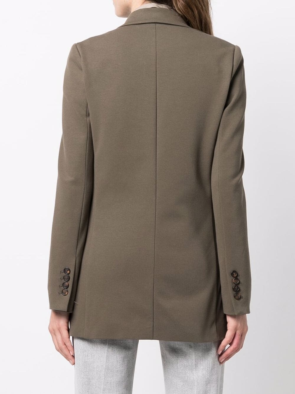 tailored-cut single-breasted blazer - 4
