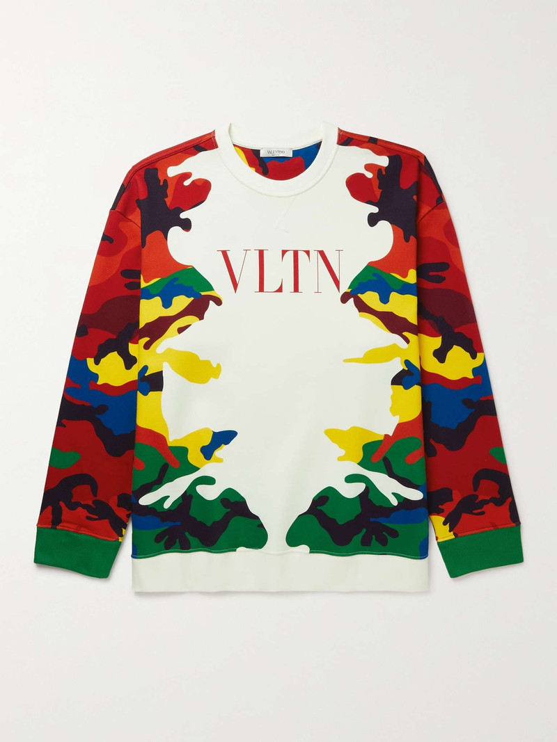 Camouflage-Print Cotton-Blend Jersey Sweatshirt - 1