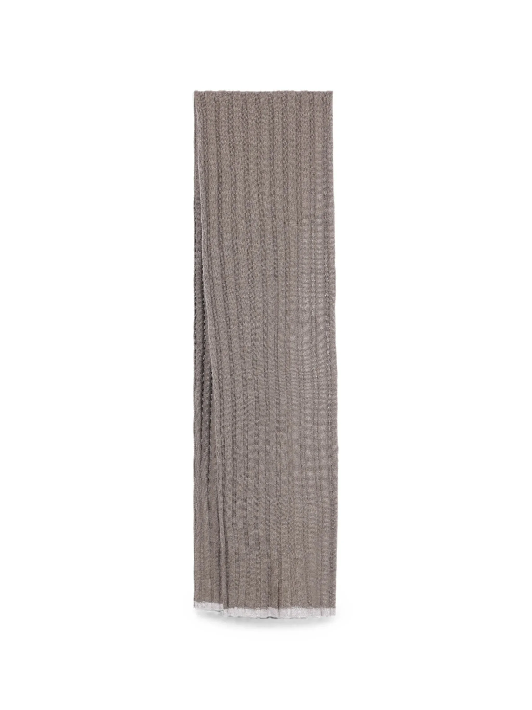 Brunello Cucinelli Ribbed-knit Cashmere Scarf - 1