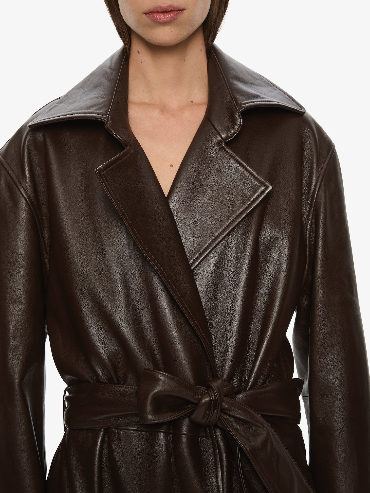Calais Leather Trench - 3