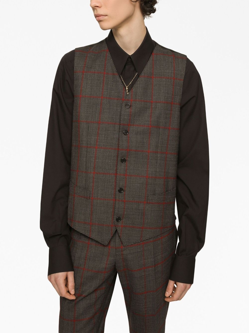 double-breasted three-piece suit - 4