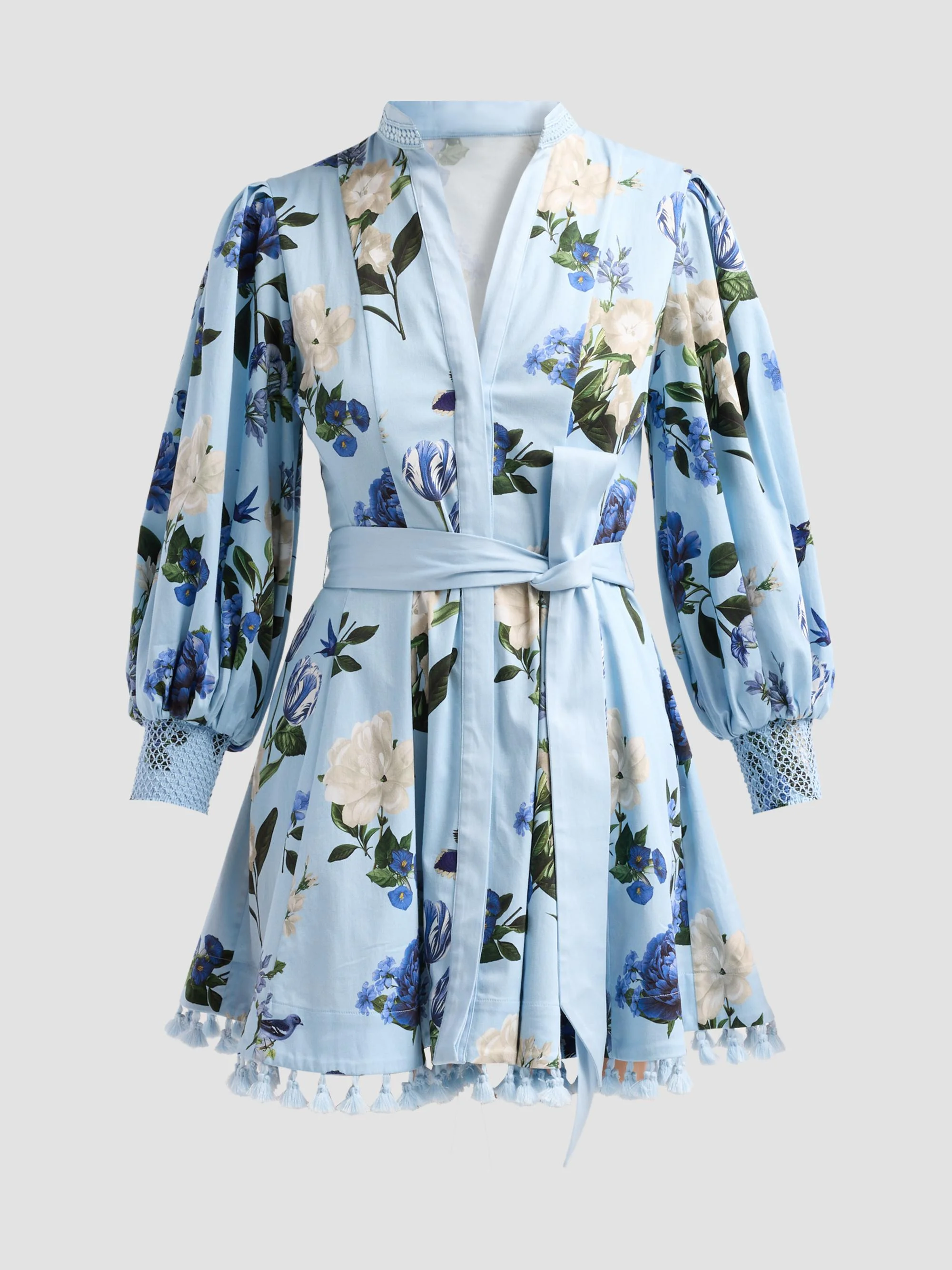 Women's Lucy Belted Mini Shirtdress - Fly Away - 1