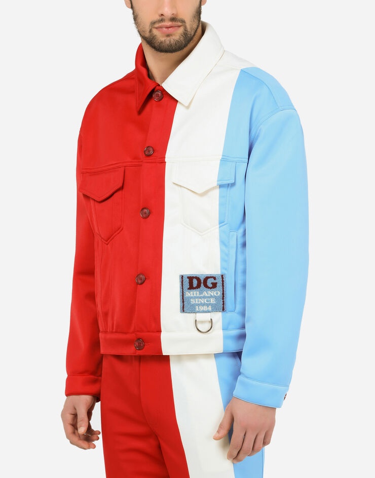 Patchwork jacket with DG patch - 4