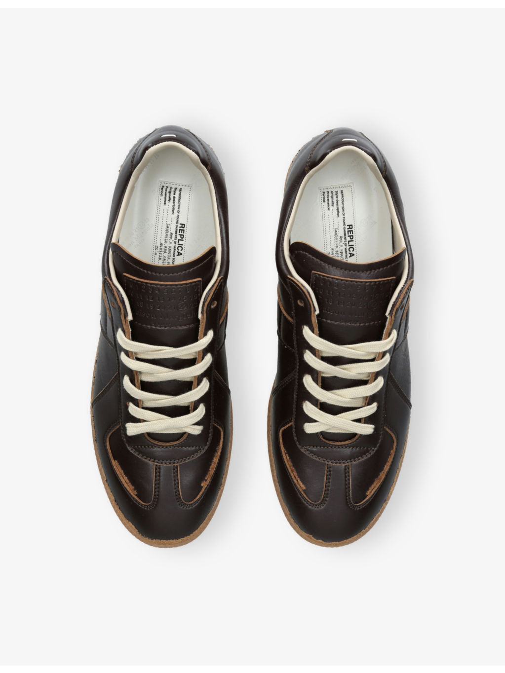 Replica Leather Low-Top Trainers - 2