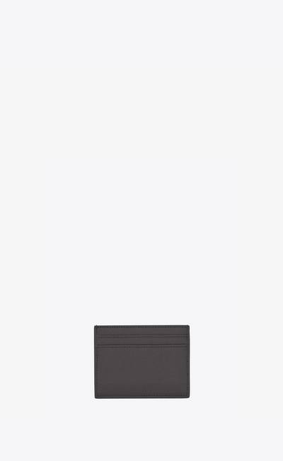 SAINT LAURENT saint laurent paris credit card case in grain de poudre-embossed leather outlook