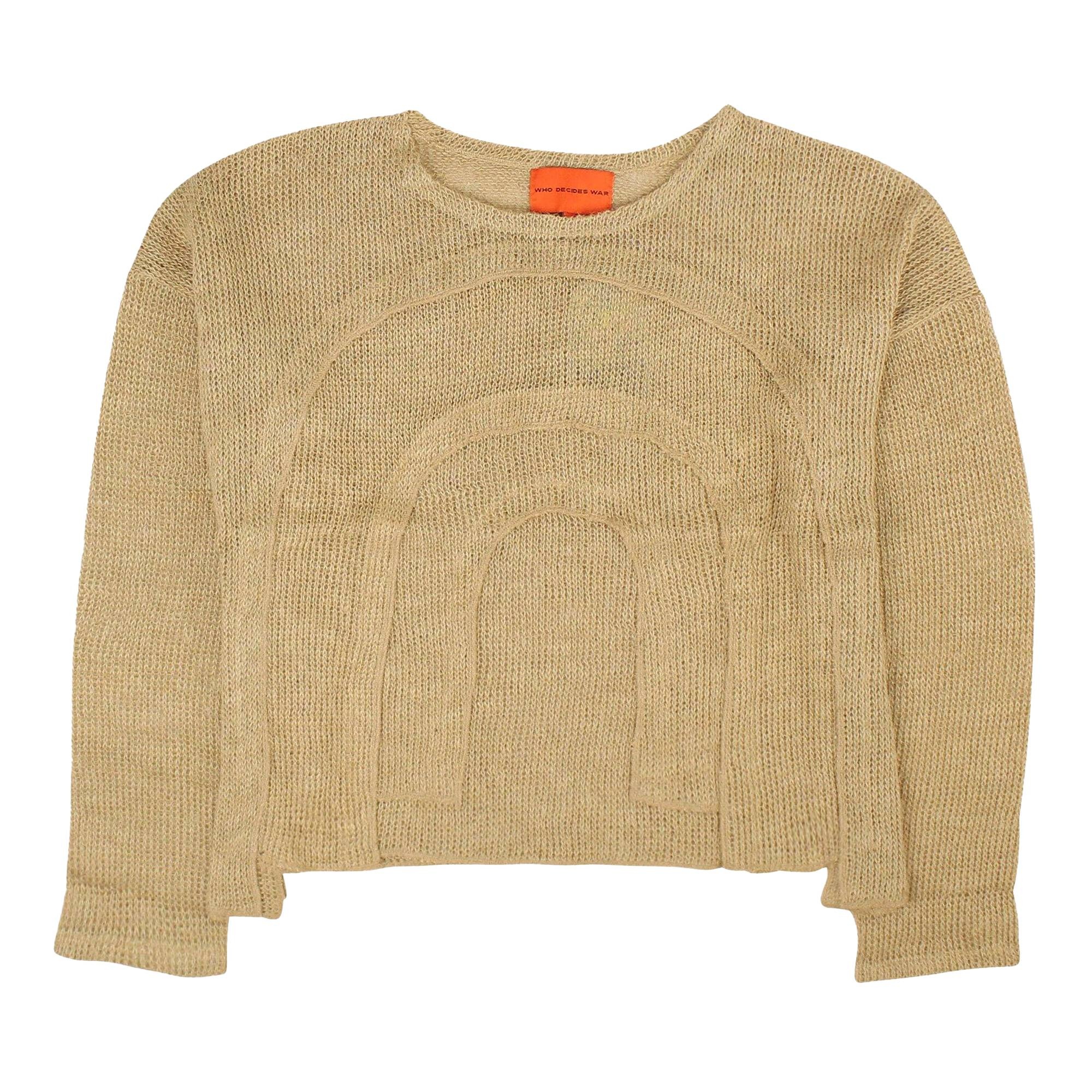 Who Decides War L'Arc Woven Sweater 'Tan' - 1