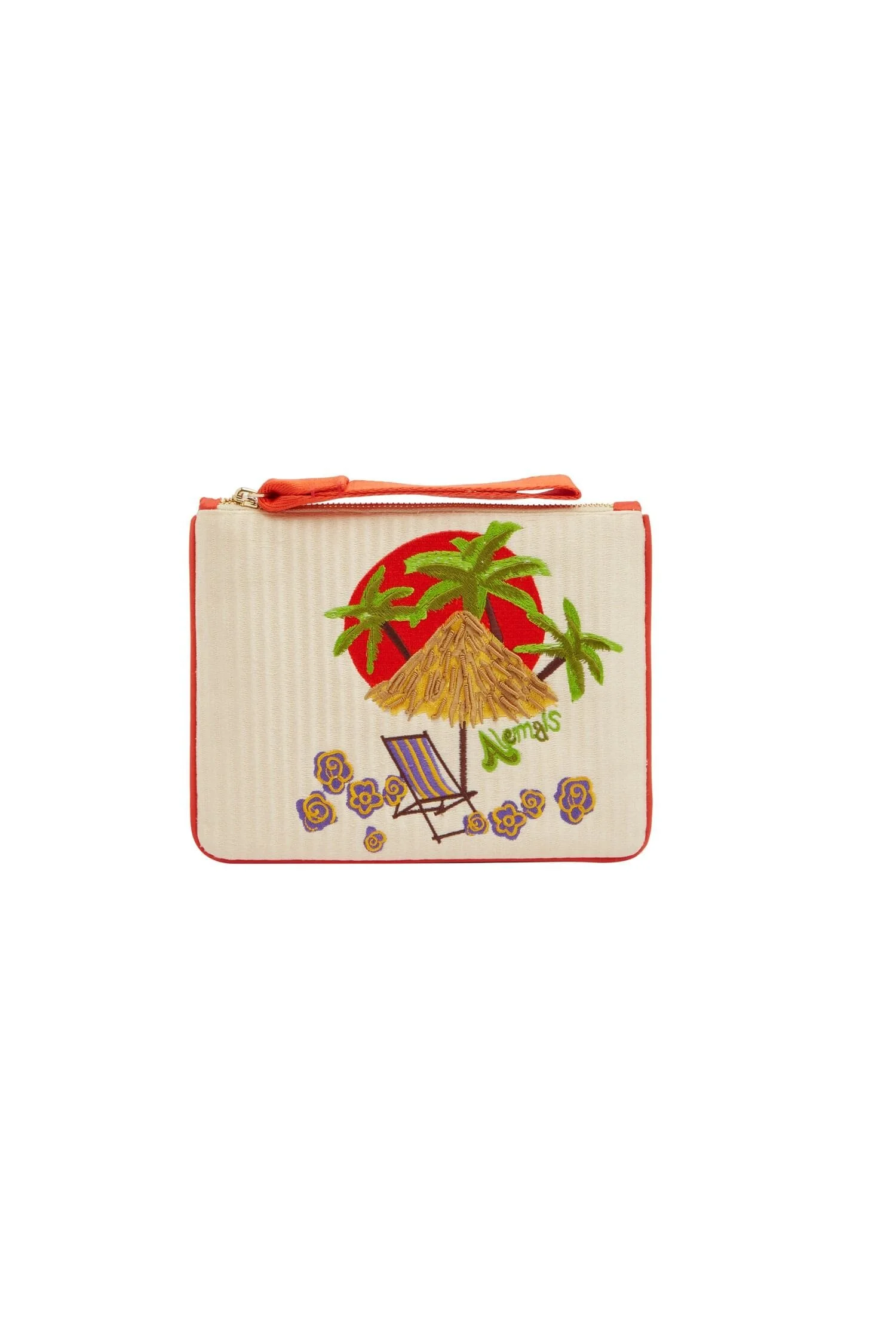 Island Cove Embroidered Clutch - 1
