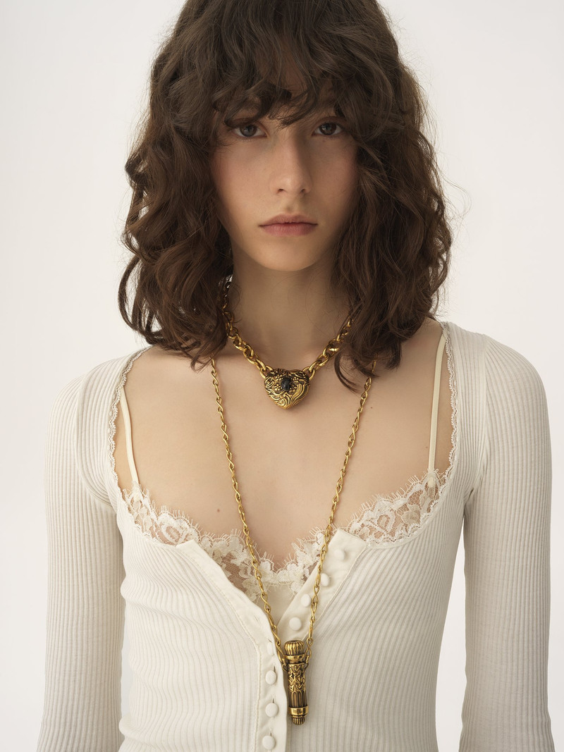 SCOOP-NECK FITTED CARDIGAN IN COTTON 7