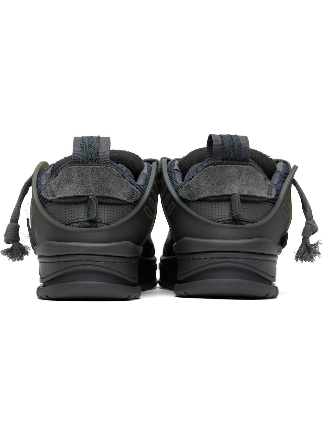 Gray Area Patchwork Sneakers - 2